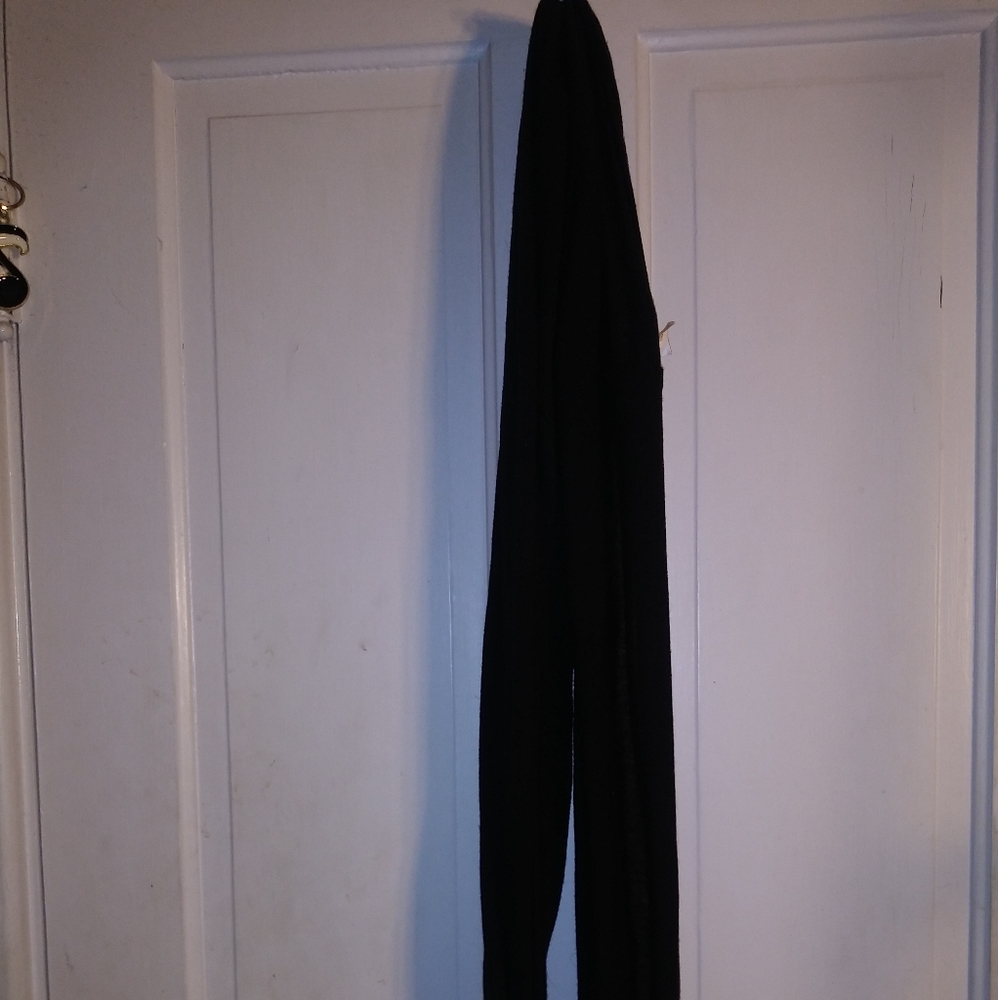 Solid black infinity scarf